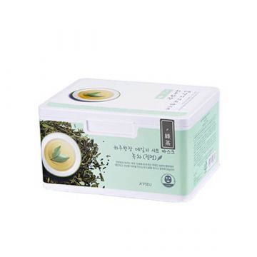 Apieu Daily Sheet Mask Green Tea - 33 Sheets